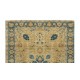Vintage Hand Knotted Area Rug, Floral Pattern Turkish Carpet, 100% Wool