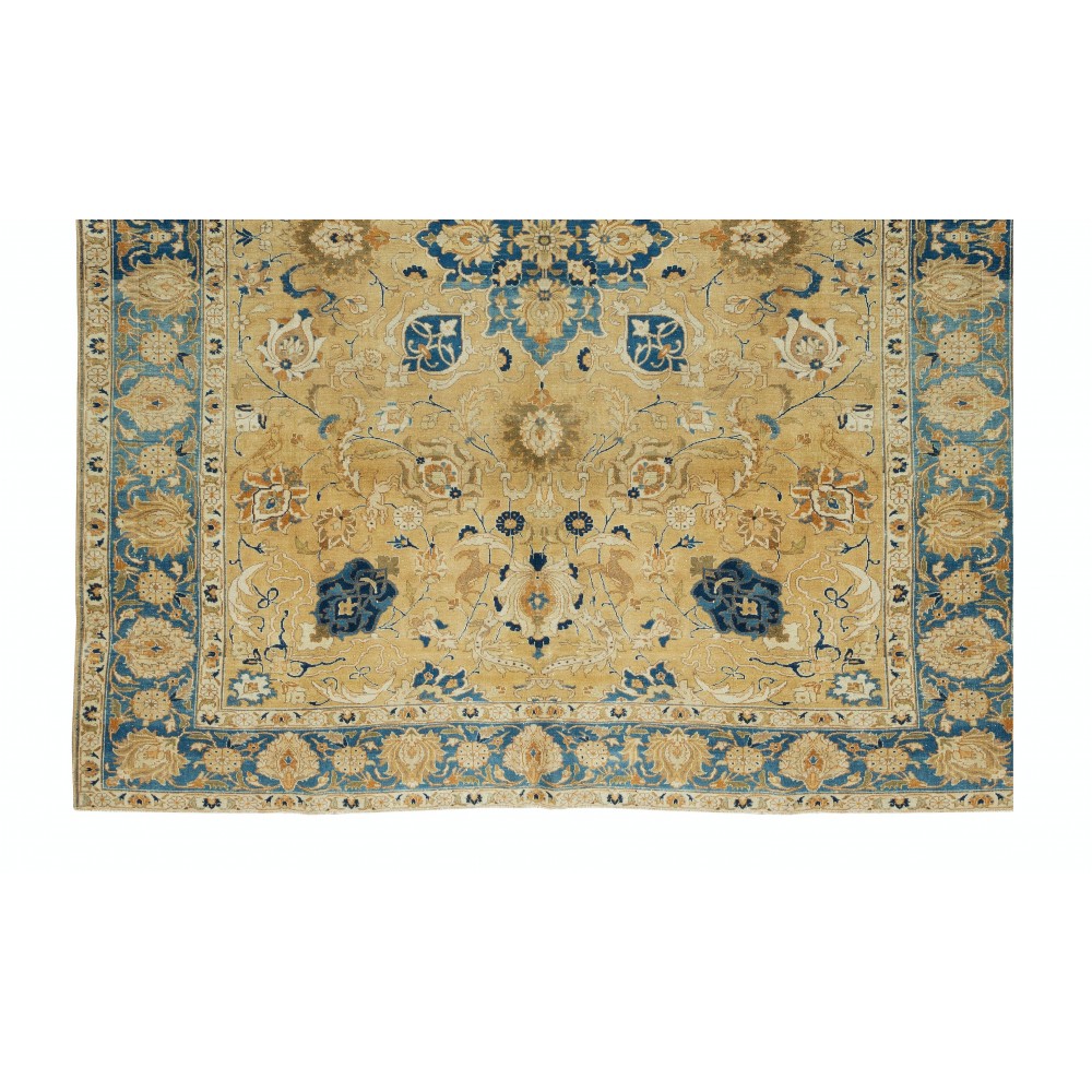 Vintage Hand Knotted Area Rug, Floral Pattern Turkish Carpet, 100% Wool