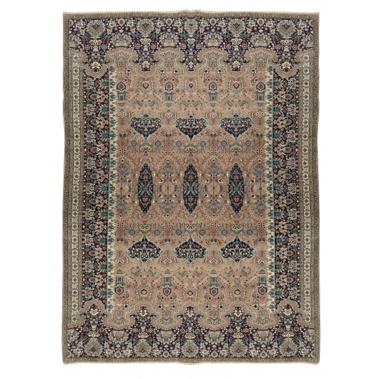 One-of-a-Kind Central Anatolian Rug, Traditional Vintage Handmade Carpet