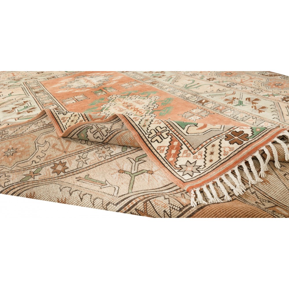 Vintage Hand Knotted Area Rug from Turkey / Milas, 100% Wool