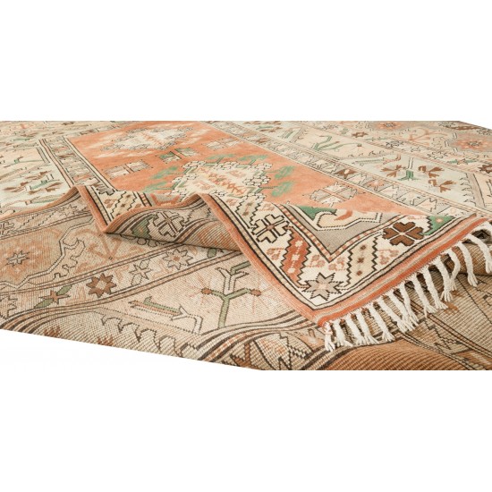 Hand Knotted Vintage Large Wool Rug from Turkey / Milas, 100% Wool, Unique Carpet Hand Knotted Vintage Large Wool Rug from Turkey / Milas, 100% Wool, Unique Carpet