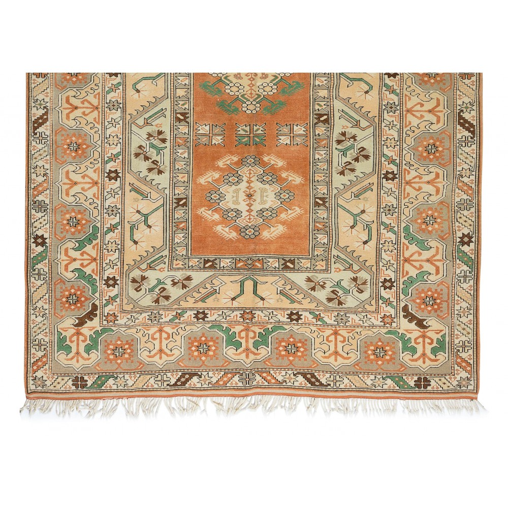 Vintage Hand Knotted Area Rug from Turkey / Milas, 100% Wool