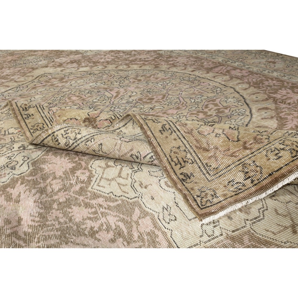 One-of-a-Kind Hand Knotted Wool Area Rug, Vintage Turkish Carpet