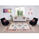 Handmade Turkish Area Rug, Modern Geometric Carpet, 100% Wool