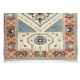 One-of-a-Kind Vintage Turkish Rug, Traditional Handmade Geometric Carpet
