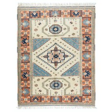 Handmade Turkish Area Rug, Modern Geometric Carpet, 100% Wool