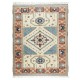 One-of-a-Kind Vintage Turkish Rug, Traditional Handmade Geometric Carpet