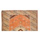 Handmade Turkish Area Rug, 100% Wool, Vintage Living Room Decor Carpet