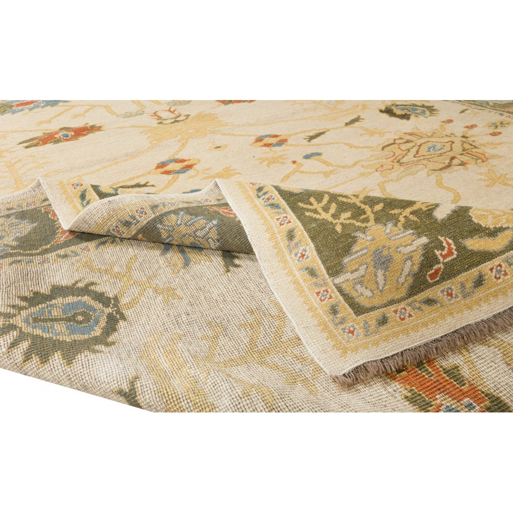 Hand Knotted Area Rug, Handmade Turkish Carpet, 100% Wool