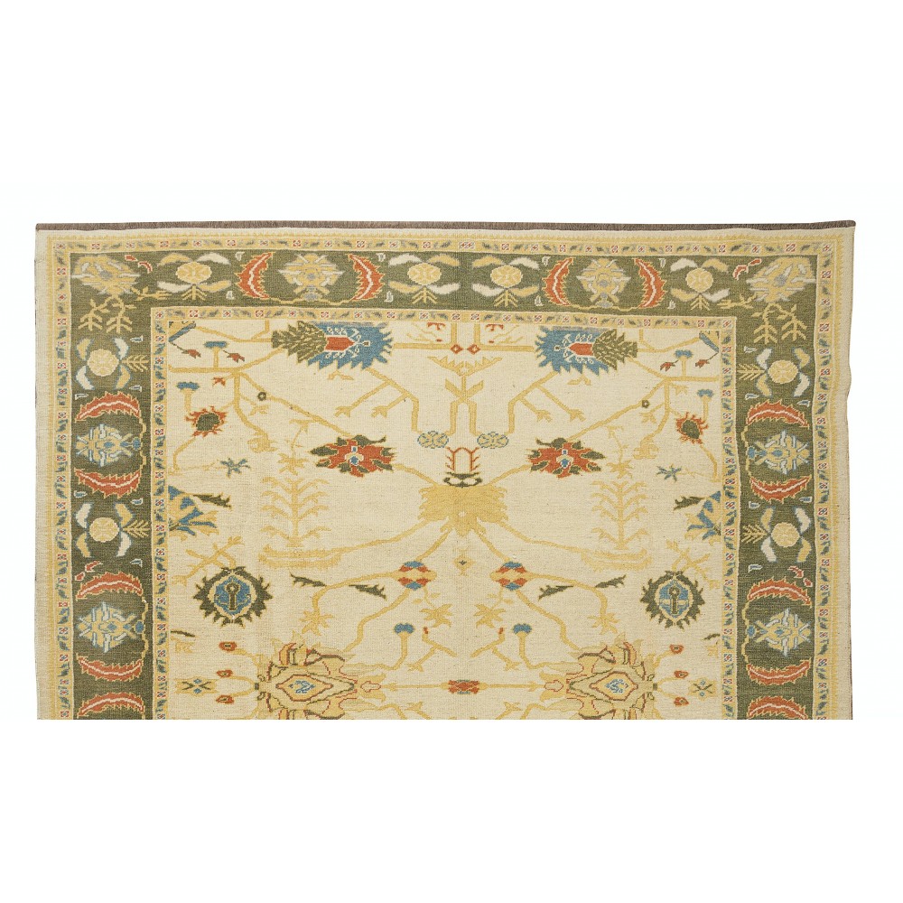 Hand Knotted Area Rug, Handmade Turkish Carpet, 100% Wool