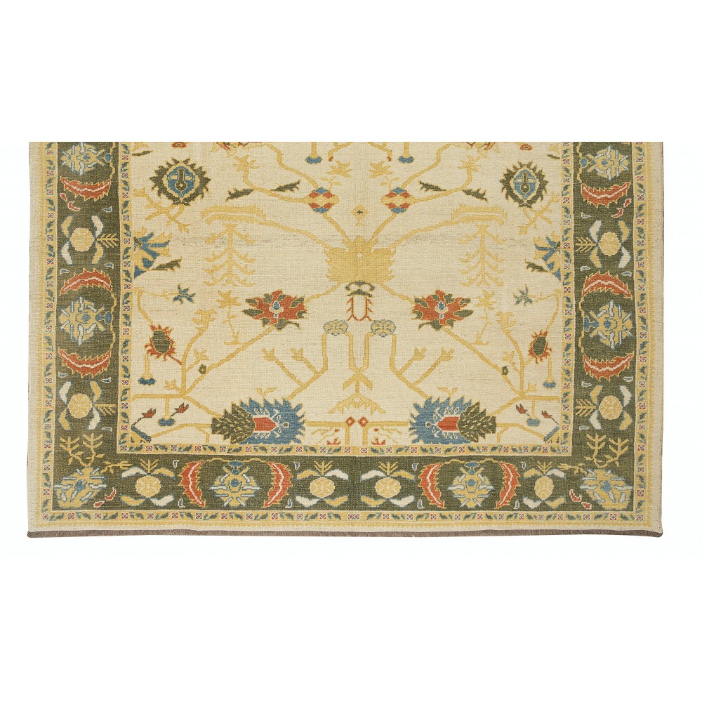 Hand Knotted Area Rug, Handmade Turkish Carpet, 100% Wool