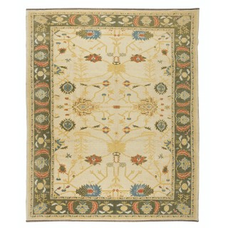Hand Knotted Area Rug, Handmade Turkish Carpet, 100% Wool