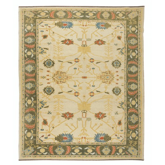 One-of-a-Kind Hand Knotted Wool Area Rug, Vintage Turkish Carpet