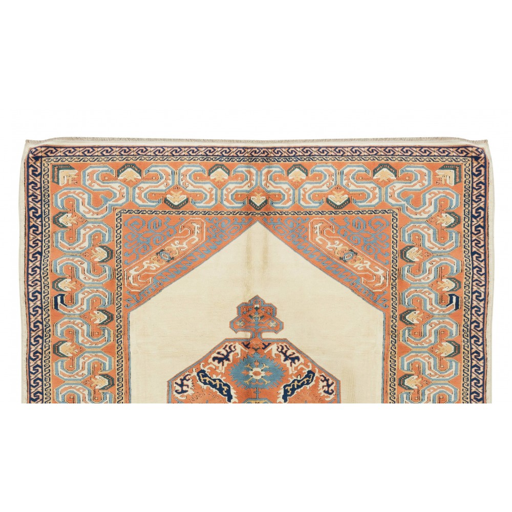 Decorative Handmade Turkish Area Rug, 100% Wool