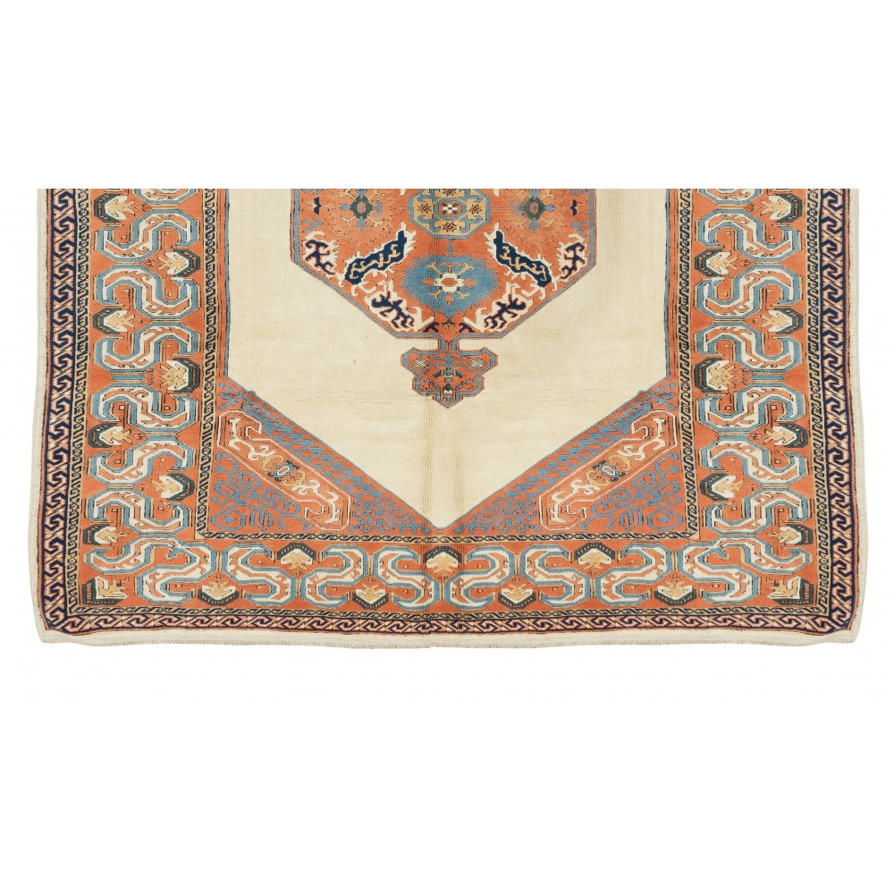Decorative Handmade Turkish Area Rug, 100% Wool