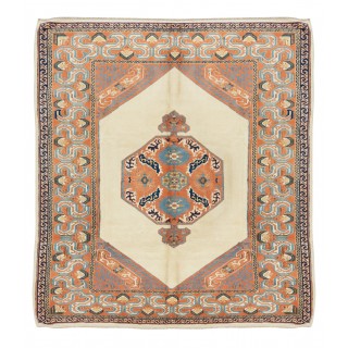 Decorative Handmade Turkish Area Rug, 100% Wool