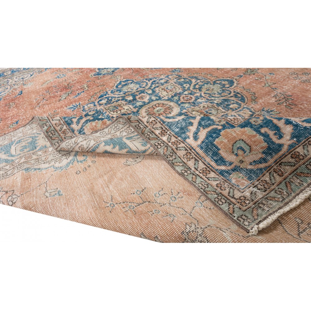 Unique Vintage Turkish Large Area Rug, Traditional Handmade Carpet