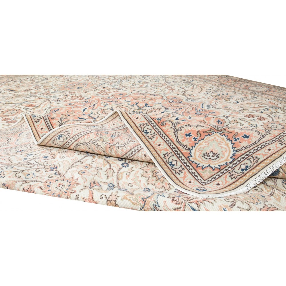 Handmade Turkish Area Rug with Medallion Design, Contemporary Carpet, 100% Wool