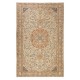 Unique Handmade Turkish Rug with Medallion Design, Vintage Carpet for Home & Office Decor