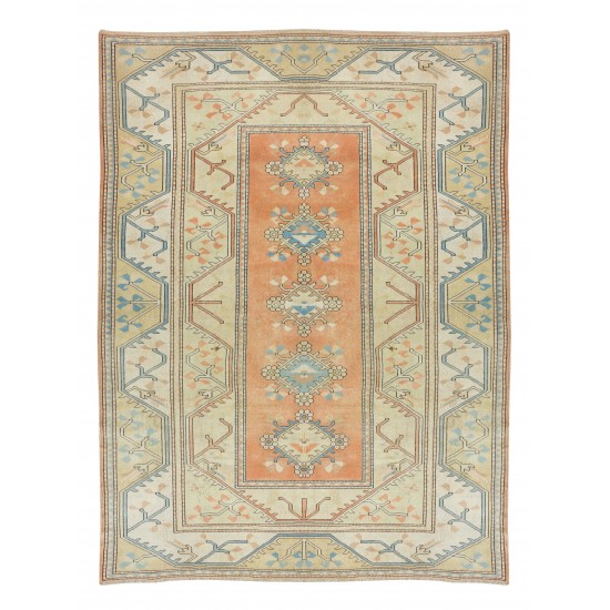 Hand Knotted Vintage Large Wool Rug from Turkey / Milas, 100% Wool