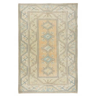 Hand Knotted Vintage Large Wool Rug from Turkey / Milas, 100% Wool