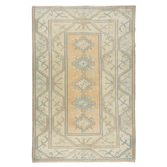 Hand Knotted Vintage Large Wool Rug from Turkey / Milas, 100% Wool