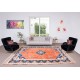 Large Handmade Turkish Area Rug, Modern Hand Knotted Carpet, 100% Wool