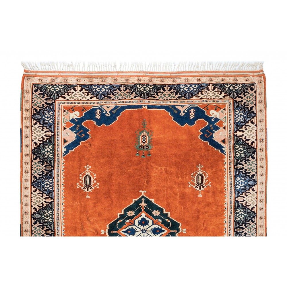 Large Handmade Turkish Area Rug, Modern Hand Knotted Carpet, 100% Wool