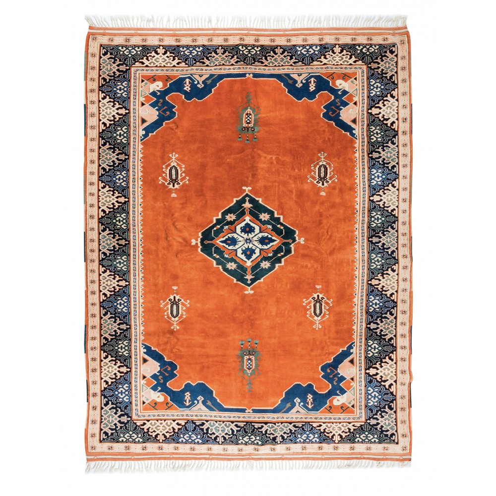 Large Handmade Turkish Area Rug, Modern Hand Knotted Carpet, 100% Wool