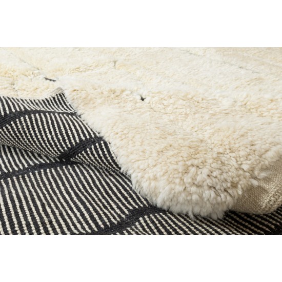 Contemporary Hand Knotted Tulu Rug, 100% Soft Natural Wool, Custom Options Available