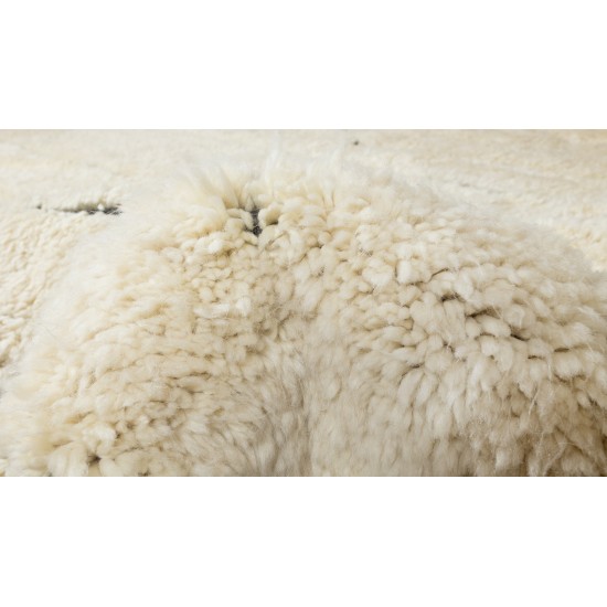 Contemporary Hand Knotted Tulu Rug, 100% Soft Natural Wool, Custom Options Available