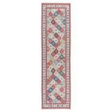 Vintage Soumak Runner Rug, 100% Wool, Handmade Turkish Corridor Rug