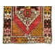 Vintage Hand Knotted Floral Pattern Turkish Accent Rug, Circa 1960