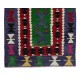 Colorful Vintage Hand-Woven Geometric Pattern Central Anatolian Kilim 'Flat-Weave', 100% Wool Colorful Vintage Hand-Woven Geometric Pattern Central Anatolian Kilim 'Flat-Weave', 100% Wool