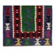 Colorful Vintage Hand-Woven Geometric Pattern Central Anatolian Kilim 'Flat-Weave', 100% Wool