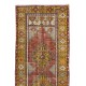 Vintage Village Runner Rug from Turkey, Hand Knotted Corridor Carpet