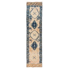 One of a Kind Vintage Runner Rug for Kitchen. Hallway Rug. Hanknotted Corridor Rug. Oushak Stair Rug