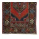 Vintage Oriental Accent Rug, Handmade Wool Carpet with Tribal Style