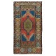 Handmade Anatolian Oriental Carpet, Decorative Tribal Style Vintage Wool Rug