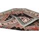 Vintage Handmade Geometric Pattern Accent Rug from Turkey, 100% Wool