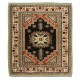 One-of-a-Kind Geometric Pattern Hand Knotted Vintage Accent Rug from Turkey