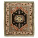 Vintage Handmade Geometric Pattern Accent Rug from Turkey, 100% Wool