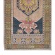 Handmade Anatolian Village Rug, Multicolor Tribal Style Vintage Wool Carpet