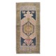Handmade Anatolian Village Rug, Multicolor Tribal Style Vintage Wool Carpet