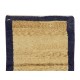 Late 20th Century Minimalist Handmade "Tulu" Rug in Navy Blue & Camel