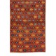 One-of-a-Pair Handmade Vintage Turkish Wool Runner Rug with Floral Design for Hallway Decor
