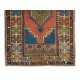 Colorful Tribal Style Vintage Turkish Wool Rug, Hand-Knotted Oriental Carpet