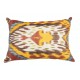 Hand-Woven Colorful Cushion Cover from %100 Cotton IKAT Fabric, Uzbek Pillowcase