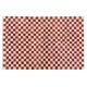 Custom Handmade Checkered Design Tulu Rug in Red, Ivory. All Soft, Cozy Wool