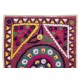 Authentic Hand Embroidered Cotton Bedspread, Vintage Suzani Tapestry, Uzbek Wall Hanging